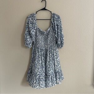 Super Natural By Secret Mission Floral Smocked Bodice Dress